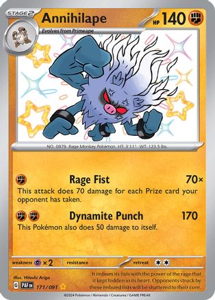 Annihilape - 171/091 (171) Holofoil - SV Paldean Fates