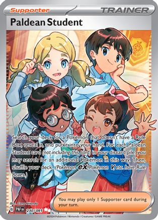 Paldean Student - 230/091 (230) Holofoil - SV Paldean Fates
