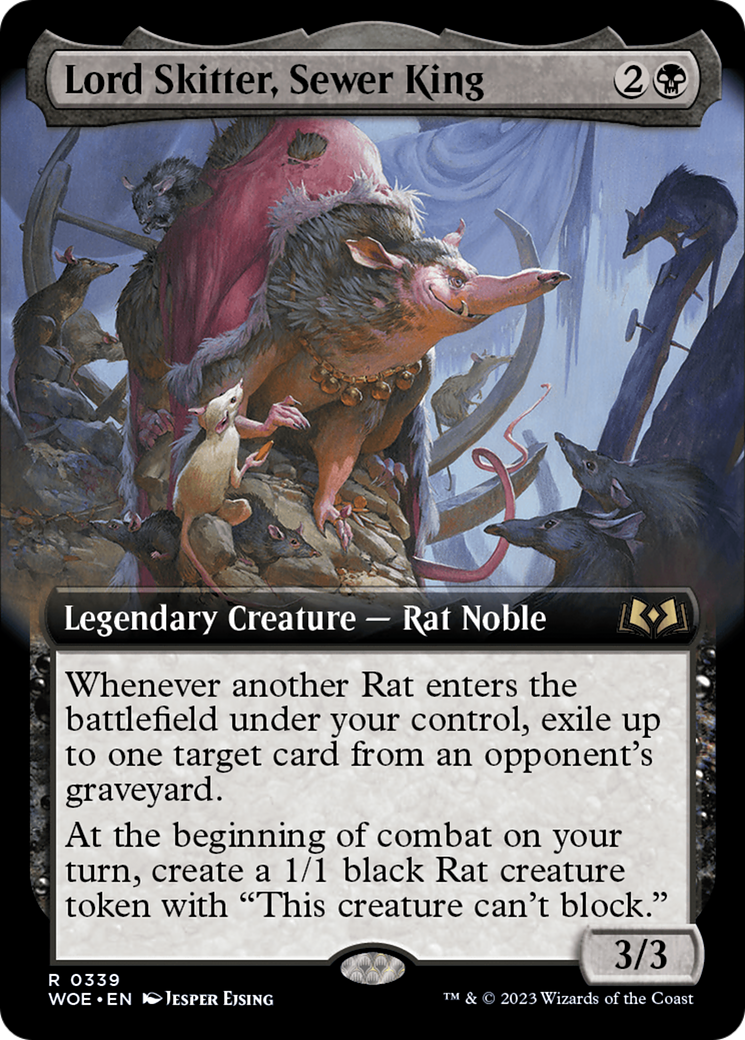 Lord Skitter, Sewer King (Extended Art) [Wilds of Eldraine] | Silver Goblin