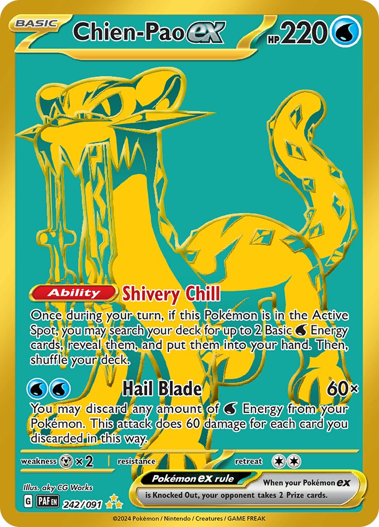 Chien-Pao ex (242/091) [Scarlet & Violet: Paldean Fates] | Silver Goblin