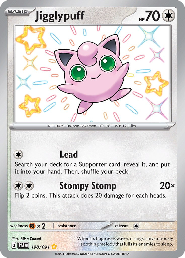 Jigglypuff (198/091) [Scarlet & Violet: Paldean Fates] | Silver Goblin