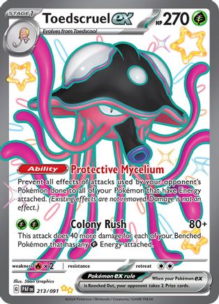 Toedscruel ex - 213/091 (213) Holofoil - SV Paldean Fates