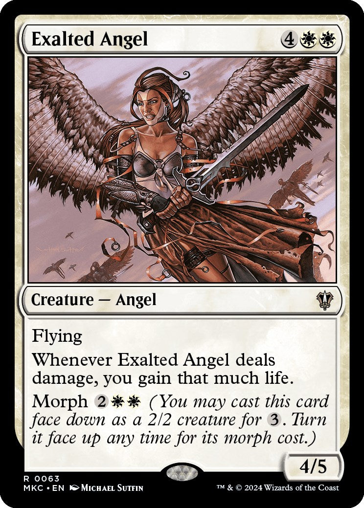 Exalted Angel [Murders at Karlov Manor Commander] | Silver Goblin