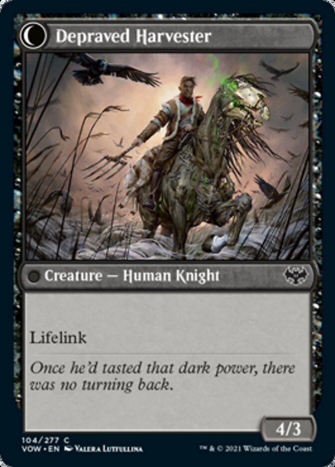 Desperate Farmer // Depraved Harvester (104) - Innistrad: Crimson Vow