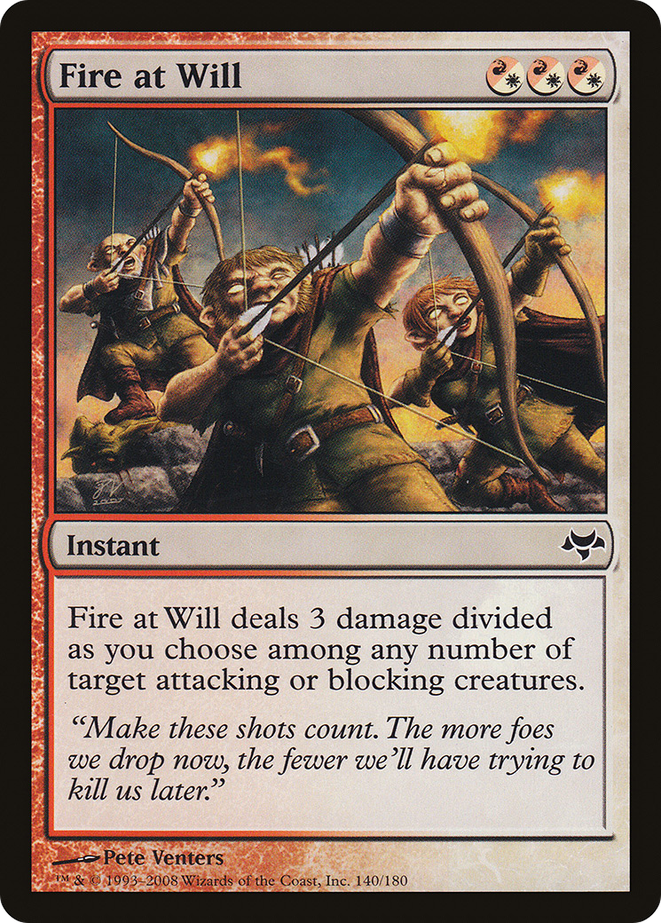 Fire at Will (140) Foil - Eventide