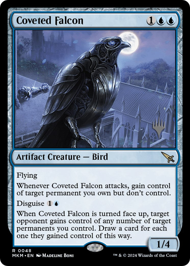 Coveted Falcon (Promo Pack) [Murders at Karlov Manor Promos] | Silver Goblin