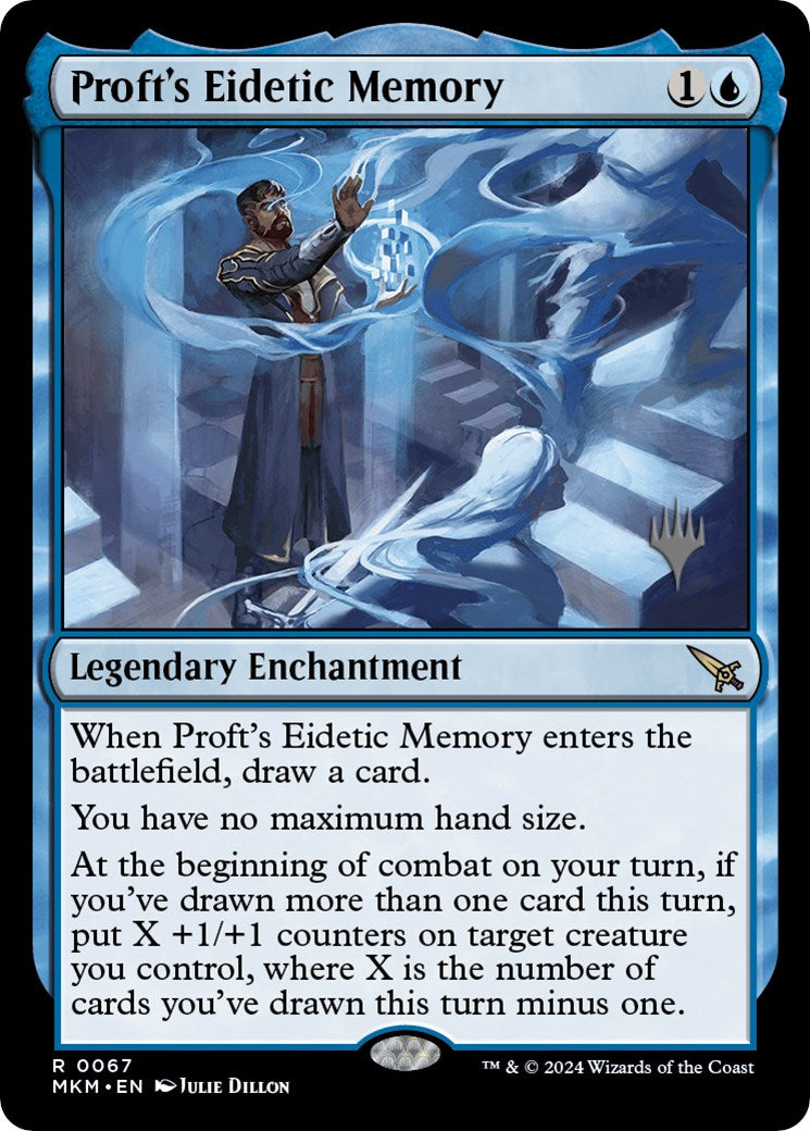 Proft's Eidetic Memory (Promo Pack) [Murders at Karlov Manor Promos] | Silver Goblin