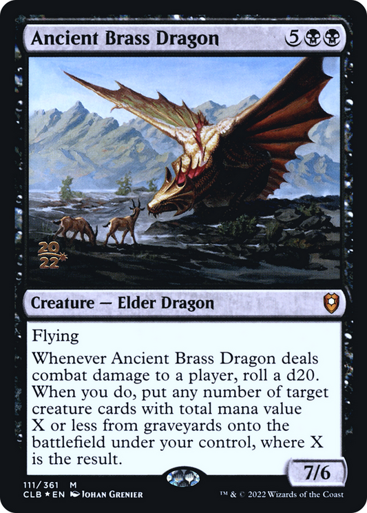 Ancient Brass Dragon (111s) Foil - Battle for Baldur's Gate Promos
