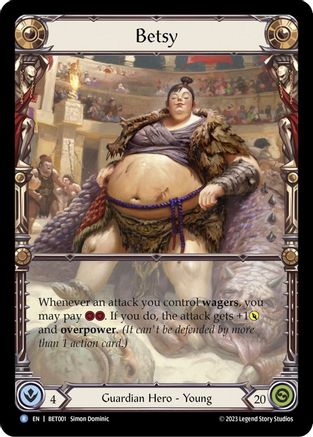 Betsy (BET001) Rainbow Foil - Blitz Deck: Heavy Hitters - Betsy