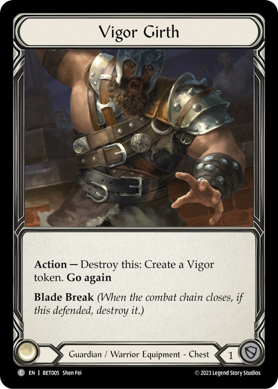 Vigor Girth [BET005] (Heavy Hitters Betsy Blitz Deck) | Silver Goblin