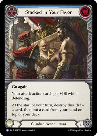 Stacked in Your Favor (Blue) (BET027) - Blitz Deck: Heavy Hitters - Betsy