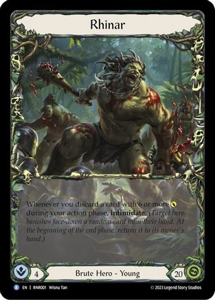 Rhinar (RNR001) Rainbow Foil - Blitz Deck: Heavy Hitters - Rhinar