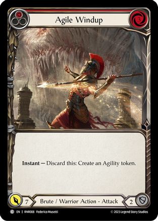 Agile Windup (Red) (RNR008) - Blitz Deck: Heavy Hitters - Rhinar