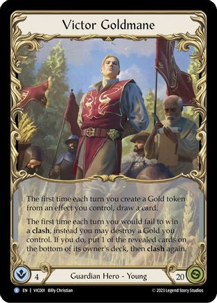 Victor Goldmane (VIC001) Rainbow Foil - Blitz Deck: Heavy Hitters - Victor