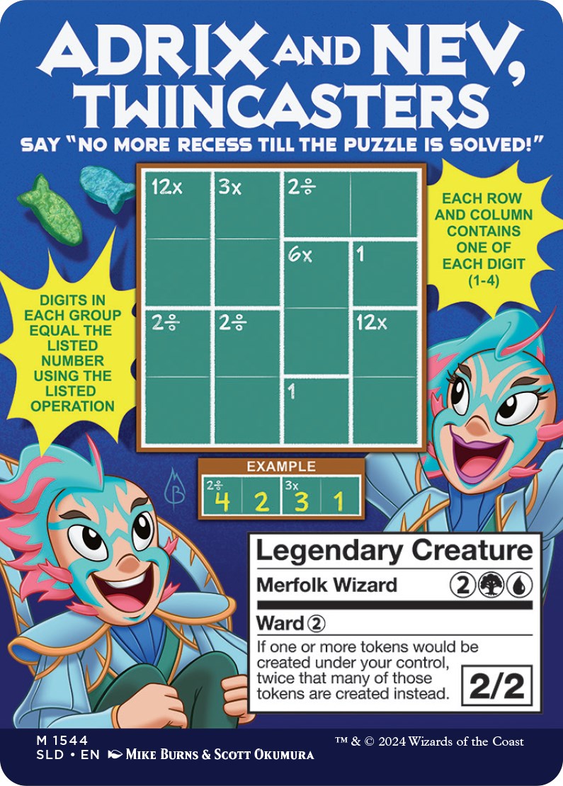 Adrix and Nev, Twincasters // Adrix and Nev, Twincasters (1544) Foil - Secret Lair Drop