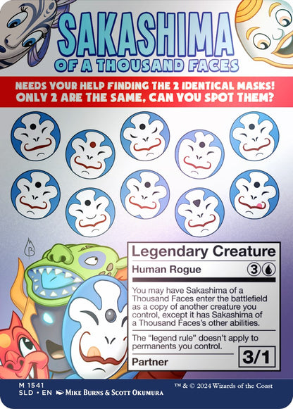 Sakashima of a Thousand Faces // Sakashima of a Thousand Faces (1541★) Foil - Secret Lair Drop