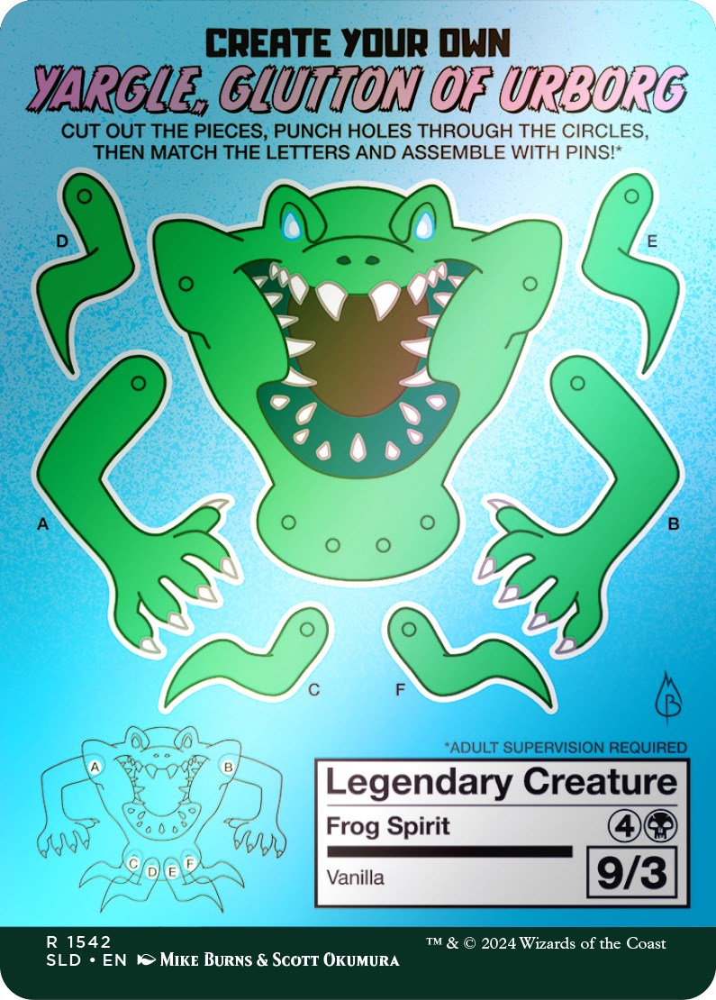 Yargle, Glutton of Urborg // Yargle, Glutton of Urborg (1542★) Foil - Secret Lair Drop