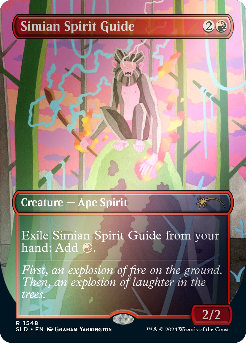 Simian Spirit Guide (Rainbow Foil) [Secret Lair Drop Series] | Silver Goblin