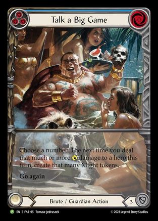Talk a Big Game (FAB195) Rainbow Foil - FaB Promos