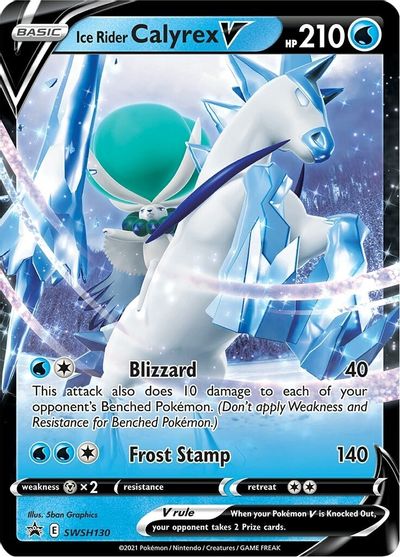 Ice Rider Calyrex V (SWSH130) [Sword & Shield: Black Star Promos] | Silver Goblin