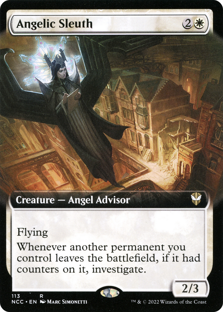 Angelic Sleuth (Extended Art) [Streets of New Capenna Commander]