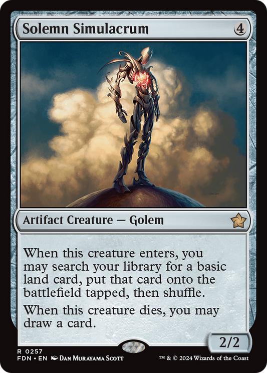 Solemn Simulacrum [Foundations] Foil