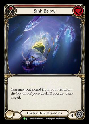 Sink Below (Red) (JDG020) Cold Foil - FaB Promos