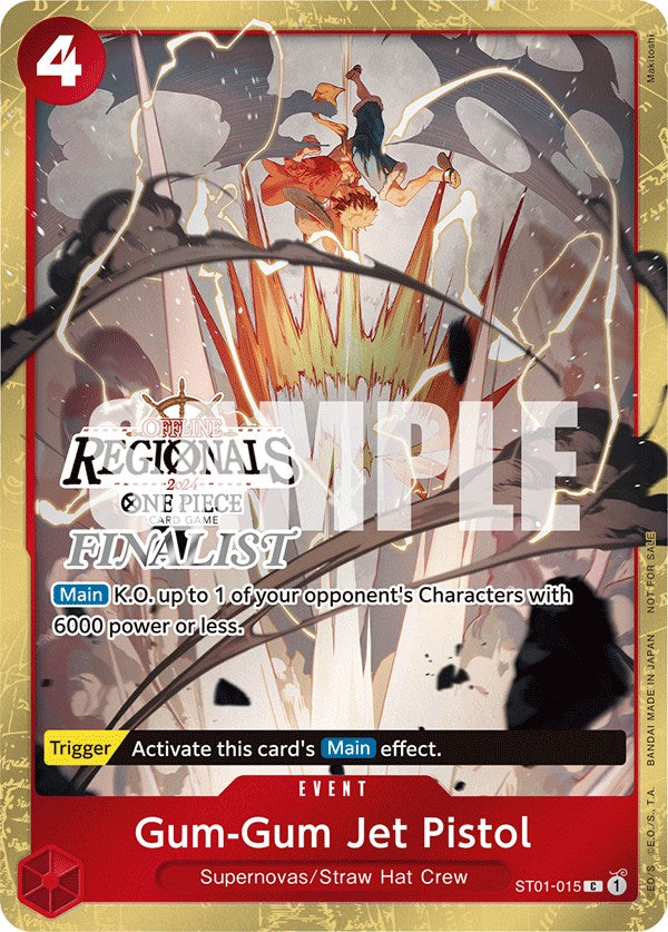 Gum-Gum Jet Pistol (Offline Regional 2024) [Finalist] [One Piece Promotion Cards] | Silver Goblin