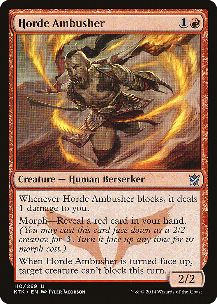 Horde Ambusher (110) Foil - Khans of Tarkir