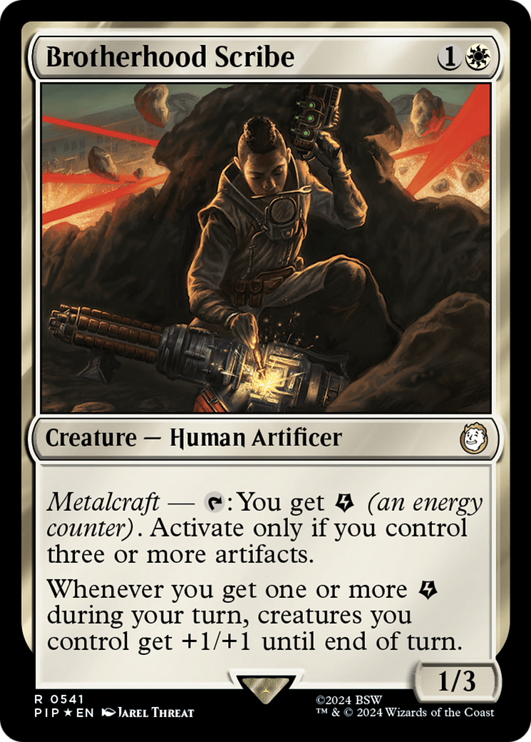 Brotherhood Scribe (Surge Foil) [Fallout] | Silver Goblin