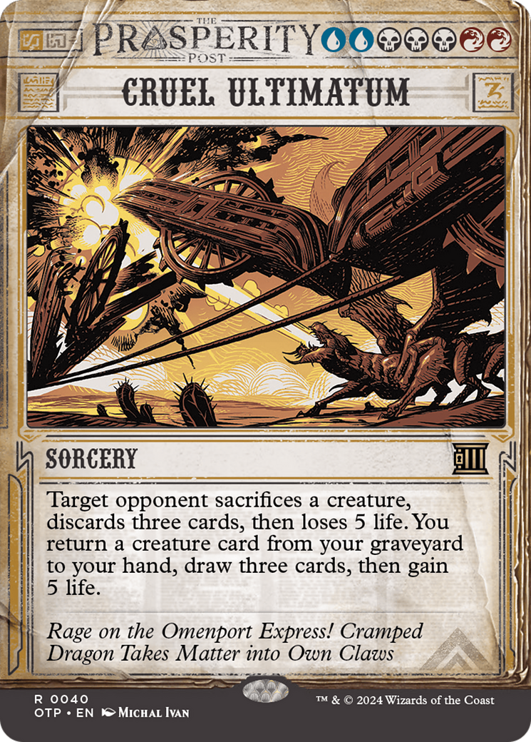 Cruel Ultimatum (Showcase) (040) Foil - Breaking News