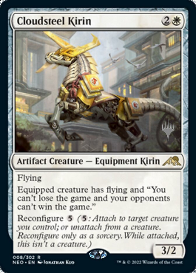 Cloudsteel Kirin (Promo Pack) [Kamigawa: Neon Dynasty Promos] | Silver Goblin