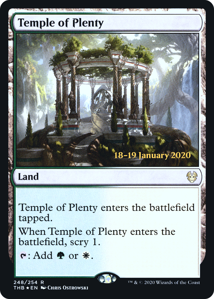 Temple of Plenty (248) Foil - Theros Beyond Death Promos