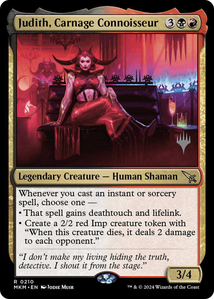 Judith, Carnage Connoisseur (210) Foil - Murders at Karlov Manor Promos