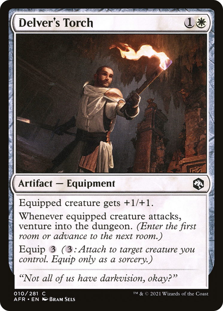 Delver's Torch (010) Foil - Adventures in the Forgotten Realms