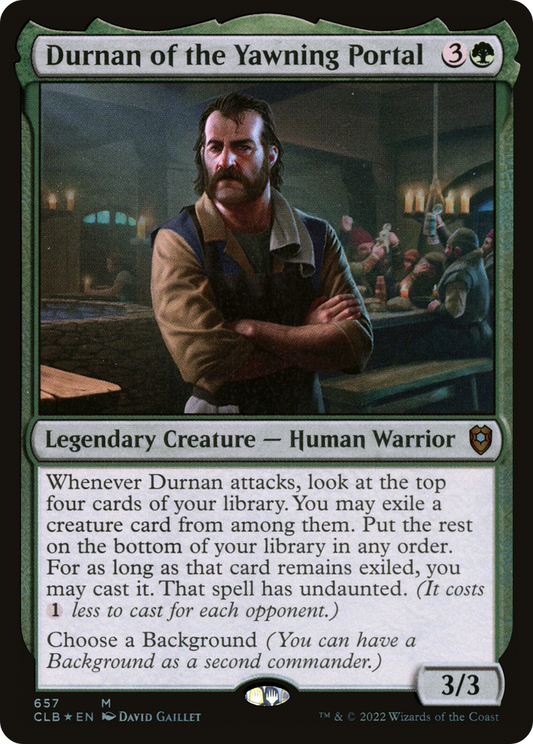 Durnan of the Yawning Portal (657) Foil - Commander Legends: Battle for Baldur's Gate