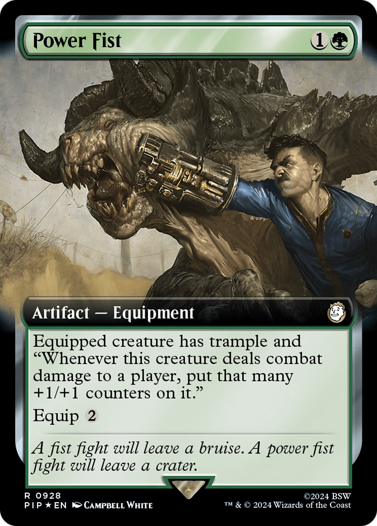 Power Fist (Extended Art) (Surge Foil) [Fallout] | Silver Goblin