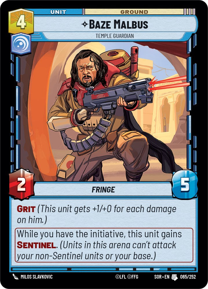 Baze Malbus - Temple Guardian (065/252) [Spark of Rebellion] | Silver Goblin