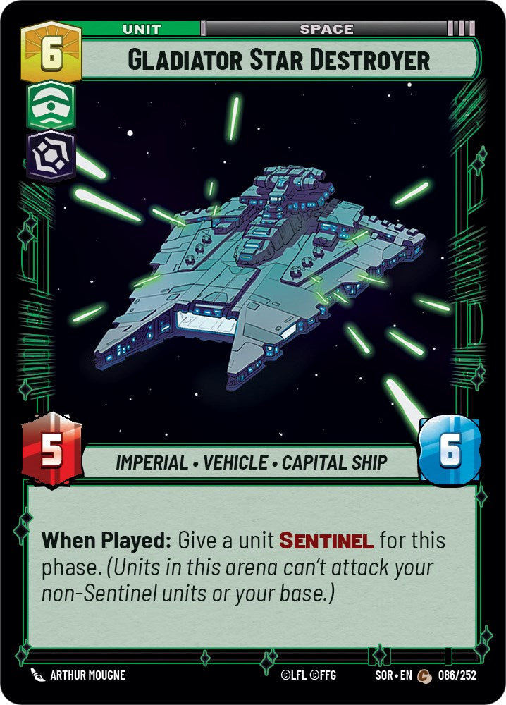 Gladiator Star Destroyer (086/252) [Spark of Rebellion] | Silver Goblin