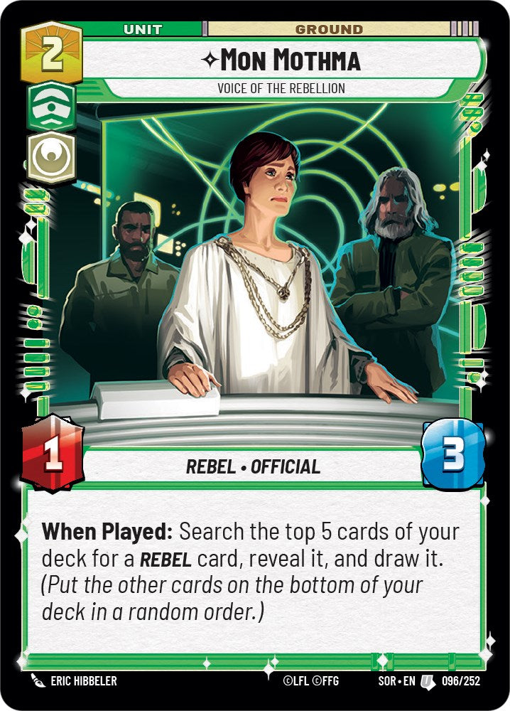 Mon Mothma - Voice of the Rebellion (096/252) [Spark of Rebellion] | Silver Goblin