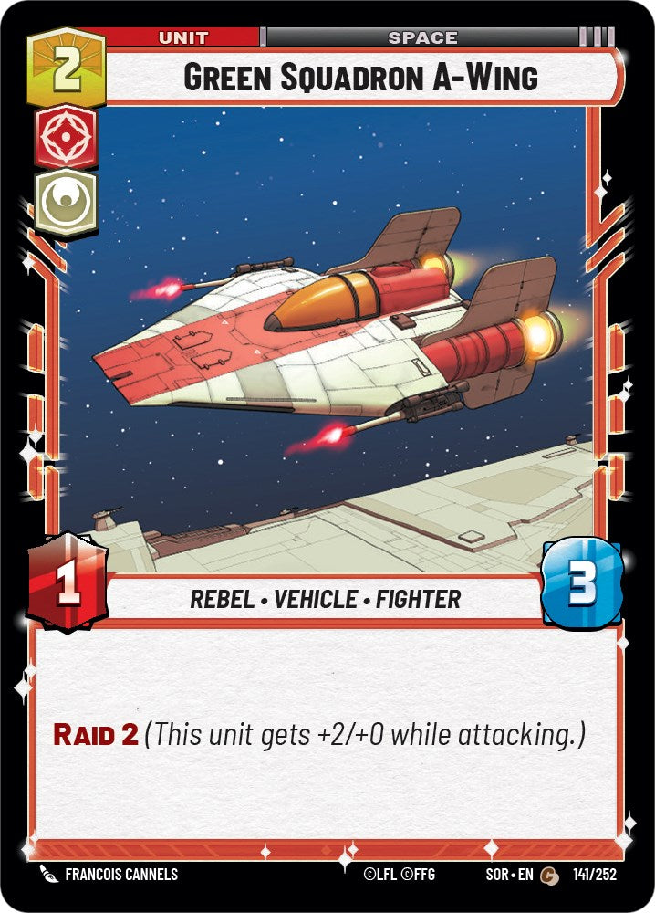 Green Squadron A-Wing (141/252) [Spark of Rebellion] | Silver Goblin