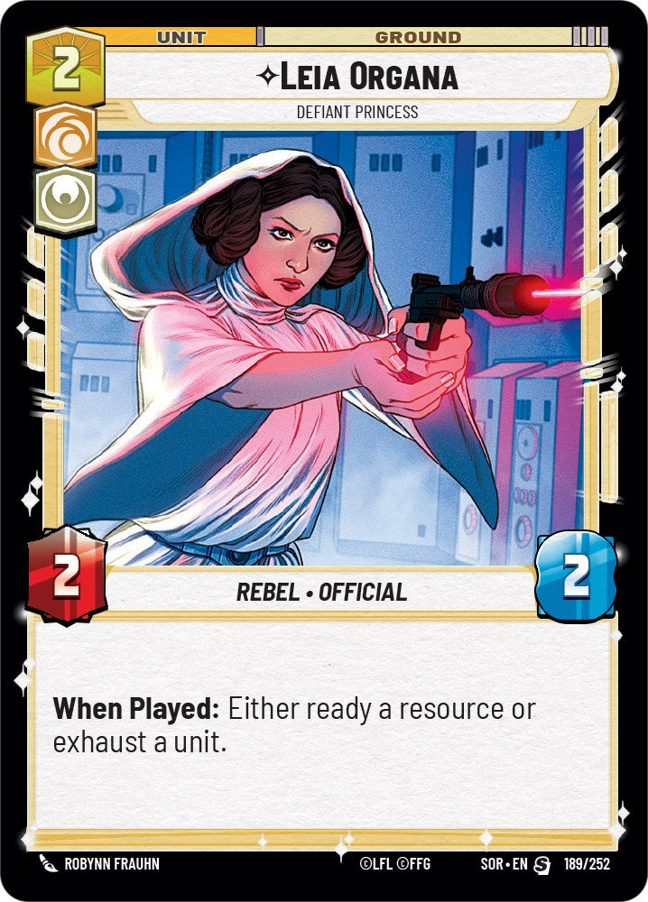 Leia Organa - Defiant Princess (189/252) [Spark of Rebellion] | Silver Goblin