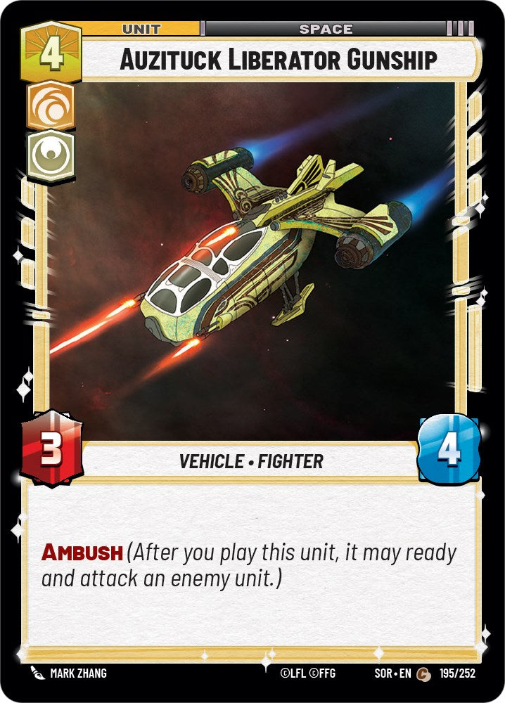 Auzituck Liberator Gunship (195/252) [Spark of Rebellion] | Silver Goblin