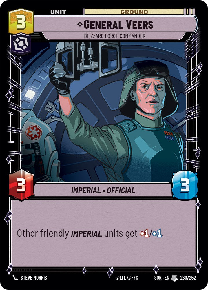 General Veers - Blizzard Force Commander (230/252) [Spark of Rebellion] | Silver Goblin