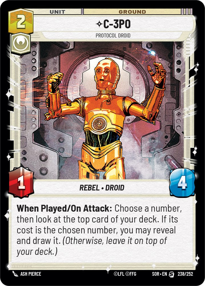 C-3PO - Protocol Droid (238/252) [Spark of Rebellion] | Silver Goblin