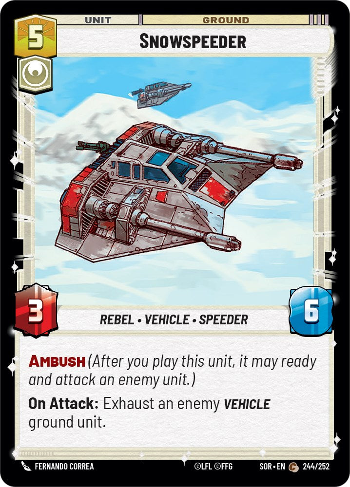 Snowspeeder (244/252) [Spark of Rebellion] | Silver Goblin