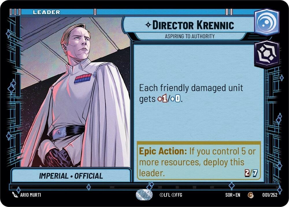 Director Krennic - Aspiring to Authority (001/252) [Spark of Rebellion] | Silver Goblin