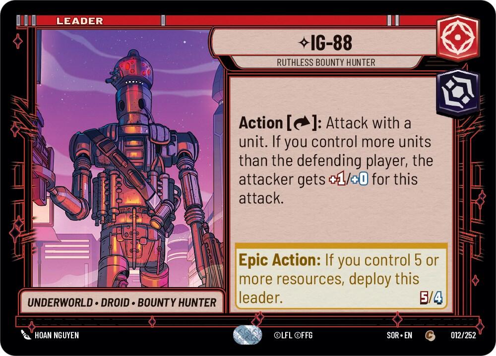 IG-88 - Ruthless Bounty Hunter (012/252) [Spark of Rebellion] | Silver Goblin