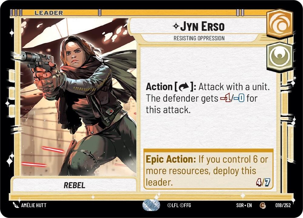 Jyn Erso - Resisting Oppression (018/252) [Spark of Rebellion] | Silver Goblin