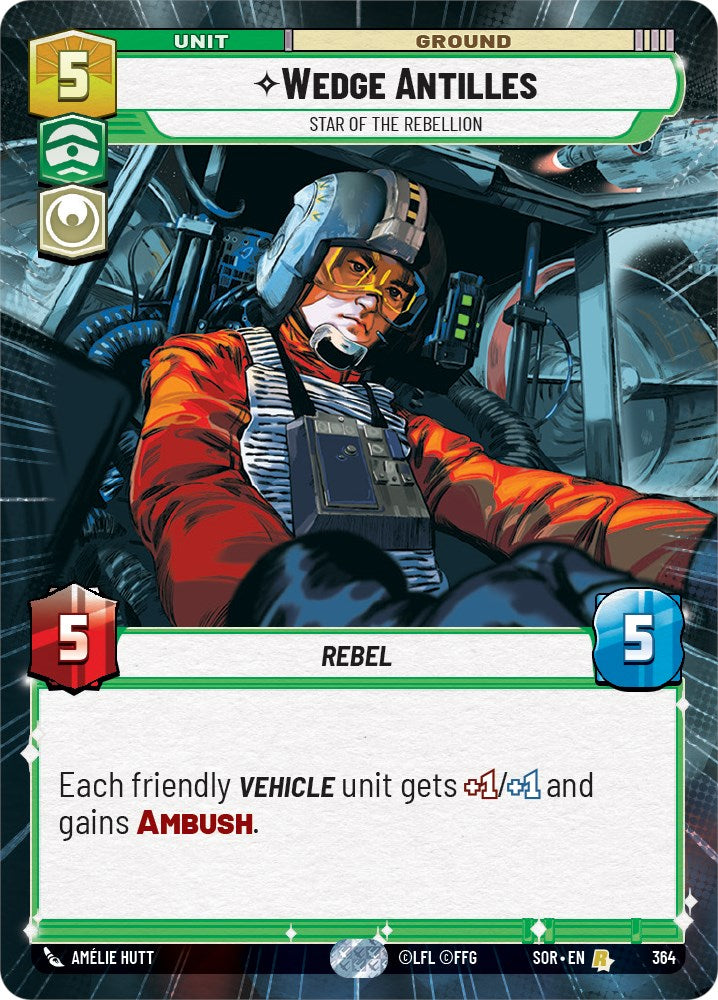 Wedge Antilles - Star of the Rebellion (Hyperspace) (364) [Spark of Rebellion] | Silver Goblin